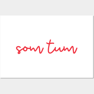 som tum - Thai red - Flag color Posters and Art